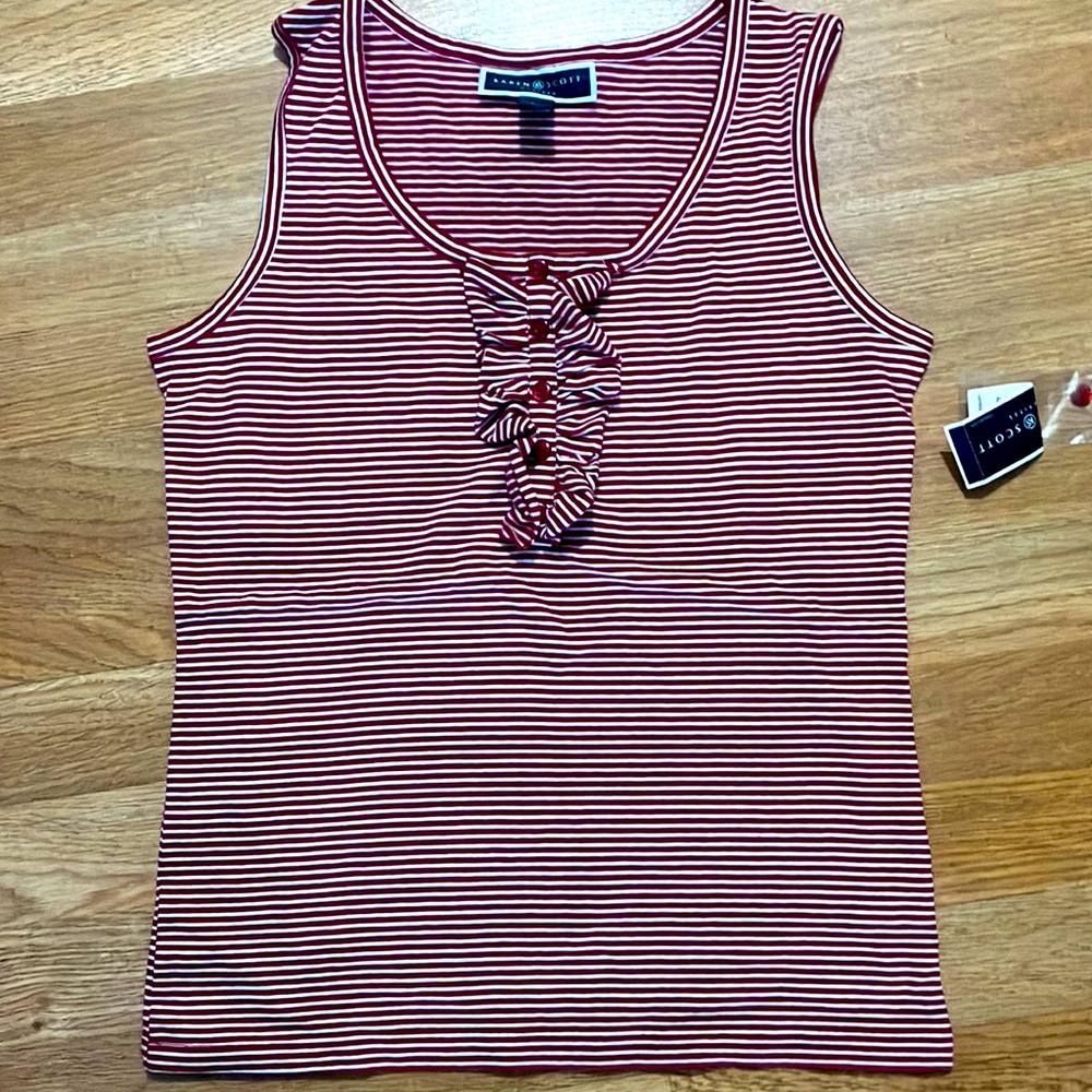 Vintage Karen Scott Sleeveless top SP Nwt